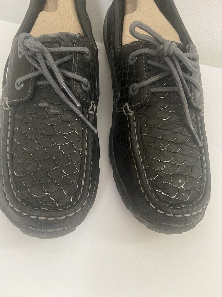 Ladies Twisted X Blackfish Mocs Black Loafer Leather Western Size 8.5M - Picture 3 of 8